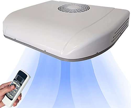 DISHENGZHEN 12V/24V air conditioner, truck air conditioner, RV air conditioner, suitable 12V/24V DC air conditioner Roof air conditioner cooling/heating for RV, truck, excavator, bus, van 12V
