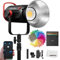 AMBITFUL 300W COB LED Video Light EF300 5600K CRI≥95,TLCI≥95, 6 FX-Effects,Ultra Silent Fan Mode with Bowens Mount, APP Control System, for Video Lighting for YouTube Outdoor Studio