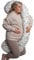 BellaMoon 3 in 1 Pregnancy Pillow – Full Body Pillow Support for Pregnant Women - Adjustable C Shaped Pregnancy Pillows for Sleeping, Nursing & Baby Lounger - Washable Organic Cotton Cover