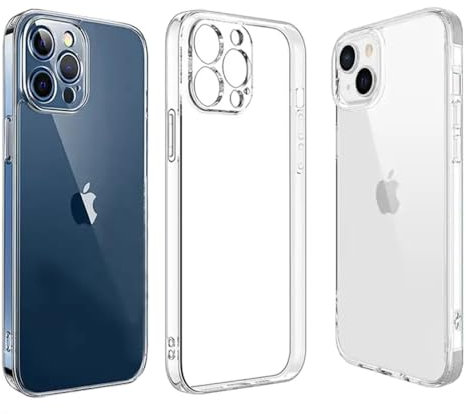 Clear Case for iPhone Yellowing-Resistant, Shockproof Protection,Slim Silicone TPU Phone Cover For Apple iPhone (For Apple iPhone 14)