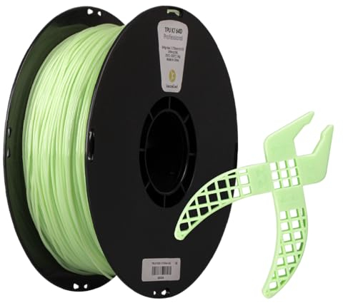kexcelled TPU 64D Filament 1,75mm, Hohe Härte und Verschleißfestigkeit, 1kg Rolle, Gute Schichtbindung, 3D Druckermaterial, Songhua Grün