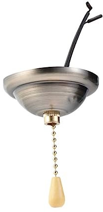 jojofuny Zugschalter Für Deckenleuchte Deckenlampe Kupfer Lichterkette Mit Zugkette Innenleuchte Zugschalter Deckenventilator-zugketten-set