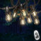 Guirlande Guinguette 20M 20 Bulbes Filament Blanc Chaud avec Variateur de Luminosité et Télécommande - Guirlande Lumineuse Ampoule E27 Transparente à Intensité Variable - Guirlande Guinguette Led