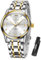 Taxau Silber Uhr Herren Edelstahl Armband wasserdichte Armbanduhr Herren mit Datum Klassische Herrenarmbanduhr Mens Watches Uhr für Manner Business Herrenuhr
