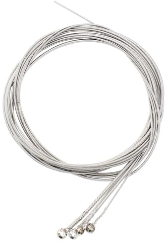 Piutouyar 4 String Bass Guitar Strings Set, Stainless Steel Bass Strings, Precision Electric Bass 4 Strings Replacement Bass Instrument Accessories