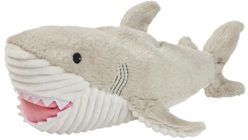 Warmies Plush Shark Microwavable Weighted Teddy with French Lavender Scent, Hot or Cold for Cool Relaxation and Warm Relief