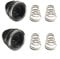 Set of 4 Quick Release Skewer Springs and 2 M5 Nut Bolts for Bicycle Hub Replacement