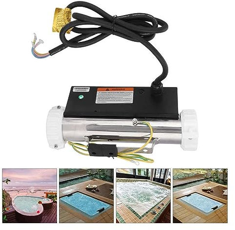 NGBFF Poolheizung Elektrisch, 3KW Massage Badewanne Heizung SPA Thermostat Umwälzheizung Heiße und Kalte Wannen for Schwimmbad & Bad SPA