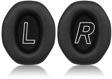 Mesh Austausch-Ohrpolster kompatibel mit Edifier G5 Max, Atmungsaktive Schaumstoff Ersatzpolster, Komfort Over-Ear Polster für Gaming Headset, Einfache Werkzeuglose Montage, 2er-Pack