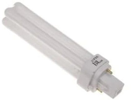 General Electric Ampoule 2 broches Double tube D CFL à faible consommation d'énergie 10 W G24D-1 Blanc chaud 10000 heures