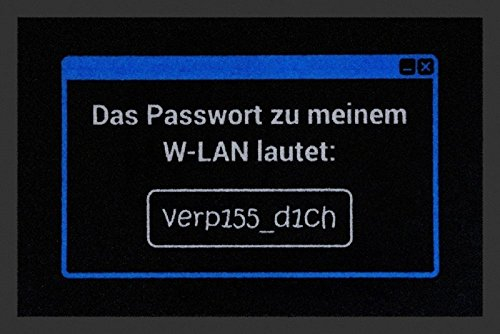 Fussmatte WLAN Passwort Verpiss Dich Fu?matte Schmutzmatte T?rabstreifer T?rmatte Fu?abstreifer