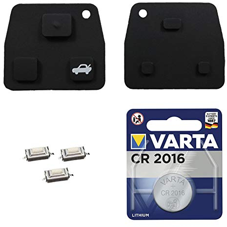 KONIKON Autoschlüssel Tastenfeld Reparatur Set passend für Toyota Avensis Aygo Corolla RAV4 Yaris