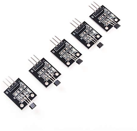 ANGEEK 5 Stück KY-003 Hall-Effekt Magnetisches Sensormodul Für Arduino PIC AVR Smart Car