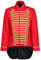 Ro Rox Men's Parade Jacket Marching Band Drummer Gothic Tailcoat - Red & Gold (S)