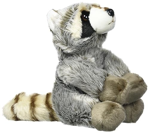 Animigos Plüschtier Waschbär, Stofftier im realistischen Design, kuschelig weich, ca. 23 cm groß