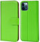 Verco Handyhülle für iPhone 12 Hülle, iPhone 12 Pro Hülle Klapphülle für Apple iPhone 12/12 Pro Tasche PU Leder Flip Case Schutzhülle Brieftasche (6,1 Zoll) - Grün