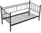 Panana Day Bed Single Double Bed Sofa Metal Bed Frame Stylish 2 in 1 (Black, Daybed 03 Only)