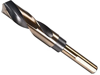 CoCud Reducido Vástago Torsión Brocas Brocas, 20mm Borde Corte, Titanio & Nitruro Recubierto Alta Velocidad Acero 4341 - (Aplicaciones: para Acero Inoxidable Perforadora Máquina)