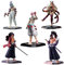 Jiumaocleu 5 Stück Anime Kimetsu No Yaiba Figur Statue, Kokushibo, Daki, Tsugikuni Yoriichi, Gyūtarō, Akaza Figur Modell Skulptur Handmade Collectible Desktop Ornament