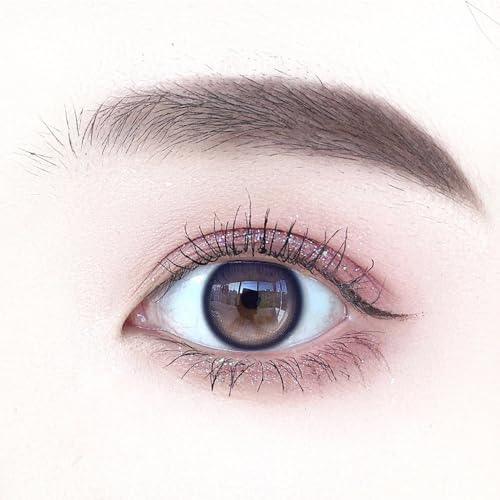 Kontaktlinsen farbig Stärke | farbige 1-Monatslinsen | weiche Linsen | 2 Stück Farblinsen + Linsenbehälter | Dioptrien | natürliche Farben | Monatslinsen | Lila Planet (-2.50 Dioptrien,Lila Planet)