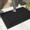 Color G Paillasson Exterieur Entree 60x120cm, Tapis Exterieur Resistant Pluie, Tapis d'entrée Lavable, Tapis de Porte Antiderapant pour Couloir, Chambre, Balcon, Jardin - Noir
