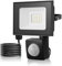 Bellanny Security Lights with Motion Sensor, 10W 1000LM LED Flood Lights, IP66 Waterproof PIR Lights with 120° Wide Lighting Angle, 6500K Daylight LED Sensor Flood Lights for Garden, Patio, Garage