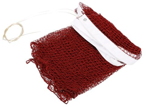 Anneome 1 Jeu Filet De Badminton Extérieur Filet De Remplacement pour Pickleball Filet De Terrain De Badminton Filet De Volley-Ball Suspendu Filet De Piscine Hors Sol Brown Polypropylène