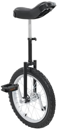 CLEADONG Monocycle de 40,6 cm - Réglable en hauteur - Pour entraînement d'équilibre - Pour cyclistes de 1,2 à 1,55 m - Béquille pour enfants à partir de 7 ans, enfants, adultes et professionnels