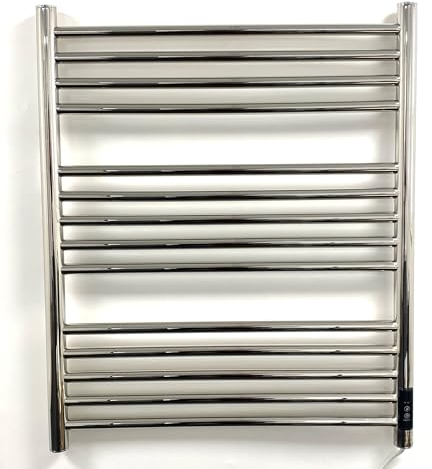 Manissa Siena Stainless Steel Electric Heated Towel Rail H720mm W600mm Mirror Polish Finish Towel Radiator