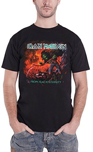 Iron Maiden Men From Fear to Eternity Album Short Sleeve T-Shirt, Black, XX-Large