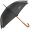 Trespass Baum, Black, Regenschirm mit Holzgriff, Schwarz