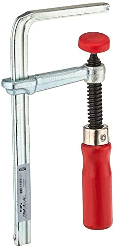 BESSEY GTR12 Tischklemme aus Stahl mit 4 11/16 Kapazität x 2 5/16 Halstiefe und 180 kg Spannkraft, Rot/Silber