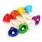 Alomejor Kinder Hand Percussion Glocke 8 Hinweis Diatonische Metallglocke Musical Glocke Handbells Set Musikinstrument Spielzeug