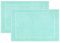 ZOLLNER 2er Set Badevorlagen in 50x70 cm - saugstarke und weiche Badematten in Mint - angenehmer Massageeffekt - waschbar bis 60°C - für Fußbodenheizung geeignet - Baumwolle - Hotelqualität