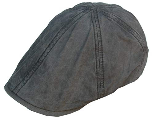 Cool4 Jeans 6-Panel Flatcap Oliv Khaki Vintage Look Herren Schiebermütze Mütze Cap SFC39