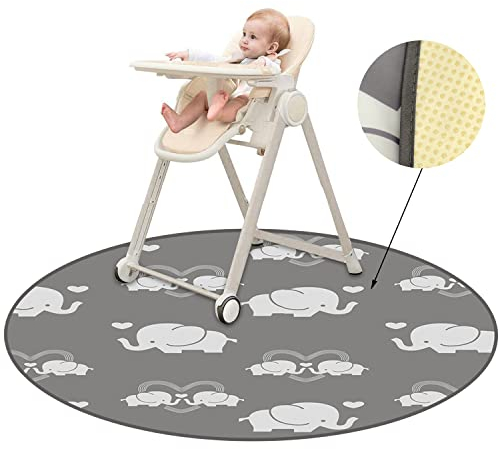 Splat Baby Highchair Mat, Waterproof, Letter Art, Crafts, Portable, Round Kids' Mat