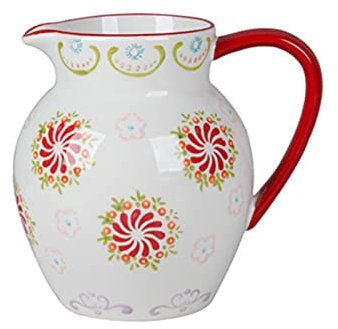 STmea Keramikkrug Vase Vintage Zitrone Antik Französisch Prägung Keramik Blumenvase Herz Krug (A1)