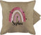 Kissenbezug - Boho Regenbogen I Boho Rainbow - 50 x 50 cm - Beige Natur - personalisiertes Kissen Name namenskissen Bohemian Kita kuschelkissen regenbogenkissen individuell personalisierter Pillow