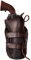 DREMDO Steampunk Revolver Gürtel Holster, Retro Taille Hängenden Leder Piraten Steinschloss Holster, Cosplay Ritter Pistole Holster Gun Holder Für Männer Täglichen Gebrauch