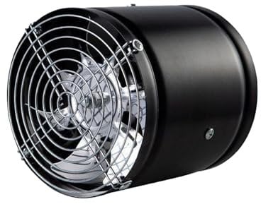 F Fityle Extractor Fan Portable Ventilator Blower Ventilator Pipe Fan Ventilation Fan for Bathroom Garage Toilets Attic Accessories, 7in 170mm