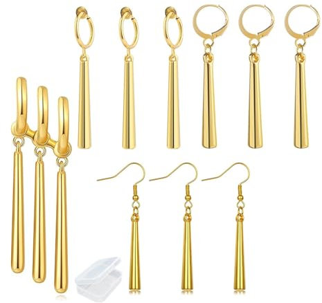 JinYu 10 Stück One P. Ohrringe, Anime baumelnde Ohrringe, Kostüm, Cosplay, Piercing-Manschette, Krallen-Ohrringe, Schmuck, Geschenk für Anime-Zoro-Liebhaber-Fans, Zink, Kein Edelstein