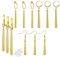 JinYu 10 Stück One P. Ohrringe, Anime baumelnde Ohrringe, Kostüm, Cosplay, Piercing-Manschette, Krallen-Ohrringe, Schmuck, Geschenk für Anime-Zoro-Liebhaber-Fans, Zink, Kein Edelstein