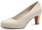 MARCO TOZZI Damen Pumps mit Blockabsatz Vegan, Beige (Cream), 38 EU