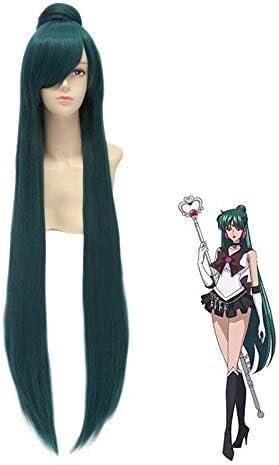 Wig Anime Cosplay Anime Meiou Setsuna Lange Perücke Cosplay Kostüm Hitzebeständige Synthetische Haar Sailor Pluto Frauen Perücken