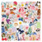 100 Pcs Watercolor Diary Scrawl Stickers for Guitar,Bicycle,Laptop,Water Bottles,Skateboard,Computer,Cute Style Stickers Waterproof Vinyl,Graffiti Decorate for Girls Boys Children Teens