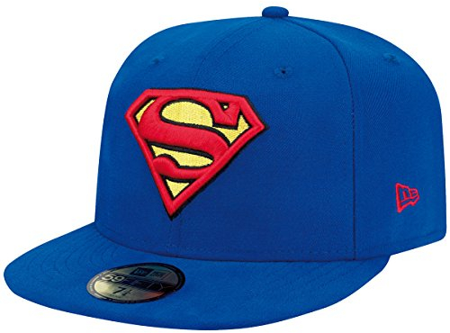 New Era Basic Superman Snapback Cap, Uomo, Navy Red Yellow, 7 1/8 (56.8 cm)