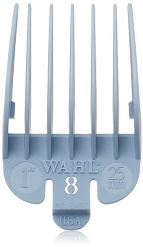 Wahl Professional Color Coded Comb Attachment #3150-1253 - Light Blue #8 - 1 (25mm) - Great for Professional Stylists and Barbers by Wahl Professional