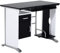 HOMCOM Computer Desk with Sliding Keyboard Tray, Storage Drawers and Host Box Shelf, Home Office Desk, Study Workstation, 100 x 52 x 75cm, Black