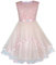 Sunny Fashion Mädchen Kleid Blume Blush Rosa Belted Hochzeit Party Brautjungfer Gr. 110, Size: 6