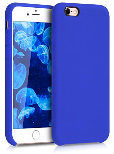 kwmobile Case Compatible with Apple iPhone 6 / 6S Case - TPU Silicone Phone Cover with Soft Finish - Baltic Blue